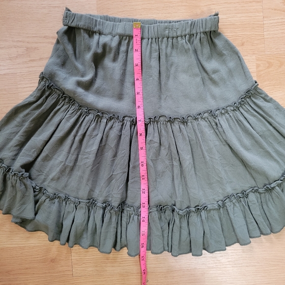Princess Polly Women's High Waisted Marlowe Mini Skirt Army Green Size 8 - Picture 9 of 12